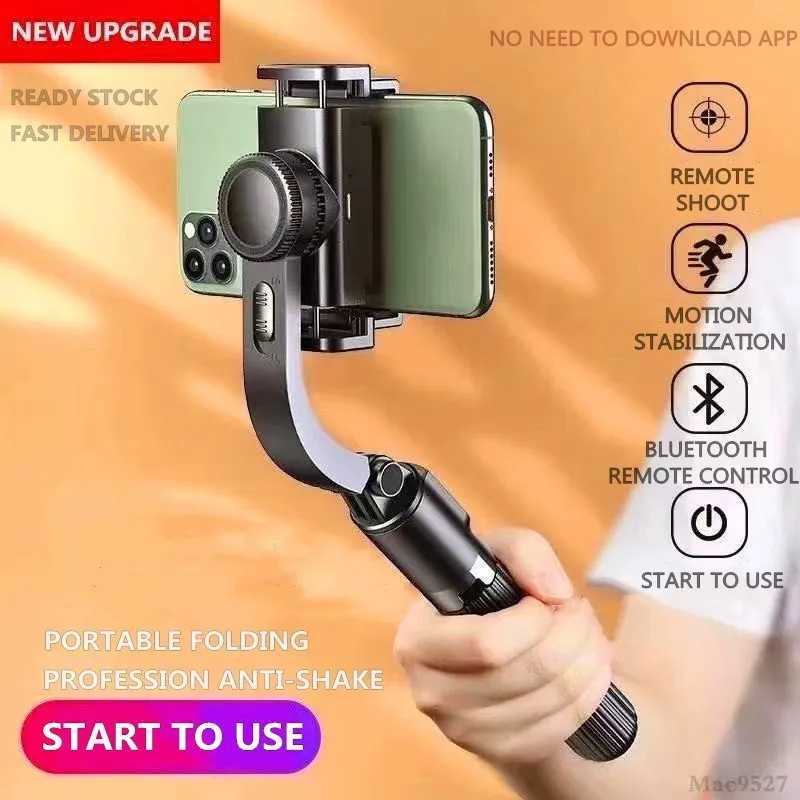 Selfie monopods l03 selfie stick med stativ för mobiltelefon trådlöst bluetooth för för huawei för iPhone gimbal stabilisator mobiltelefon 24329