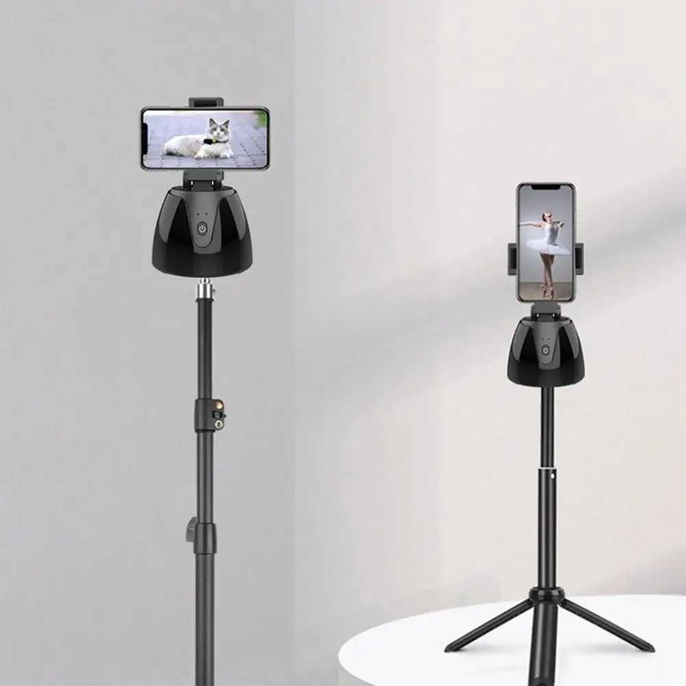 Selfie Monopods Q1 Palos de selfie inteligentes automáticos Rotación de 360 ​​grados Soporte para teléfono móvil Cámara de seguimiento facial Gimbal para grabación de video 24329