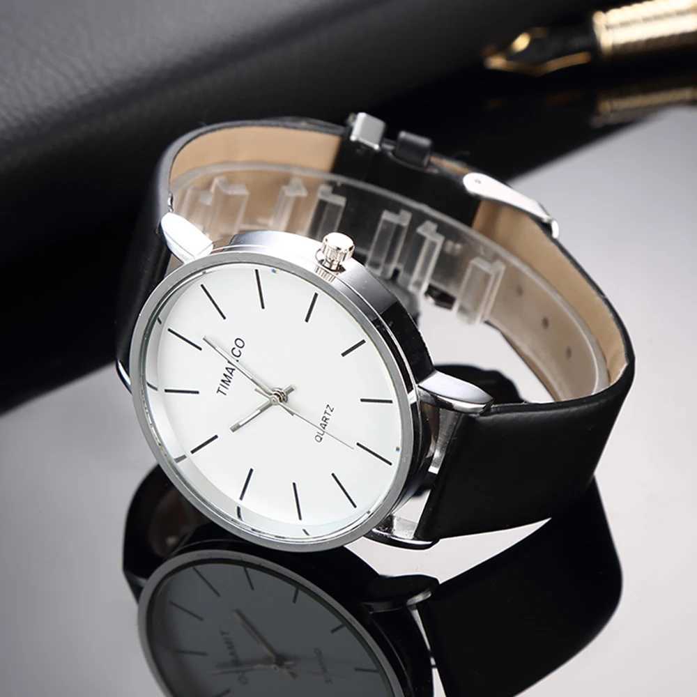 Relojes de pulsera Estilo Simple Relojes de Cuero Blanco Reloj de Moda para Mujer Reloj de Pulsera Informal Minimalista para Mujer Reloj de Cuarzo para Mujer Reloj Mujer 2023 24329