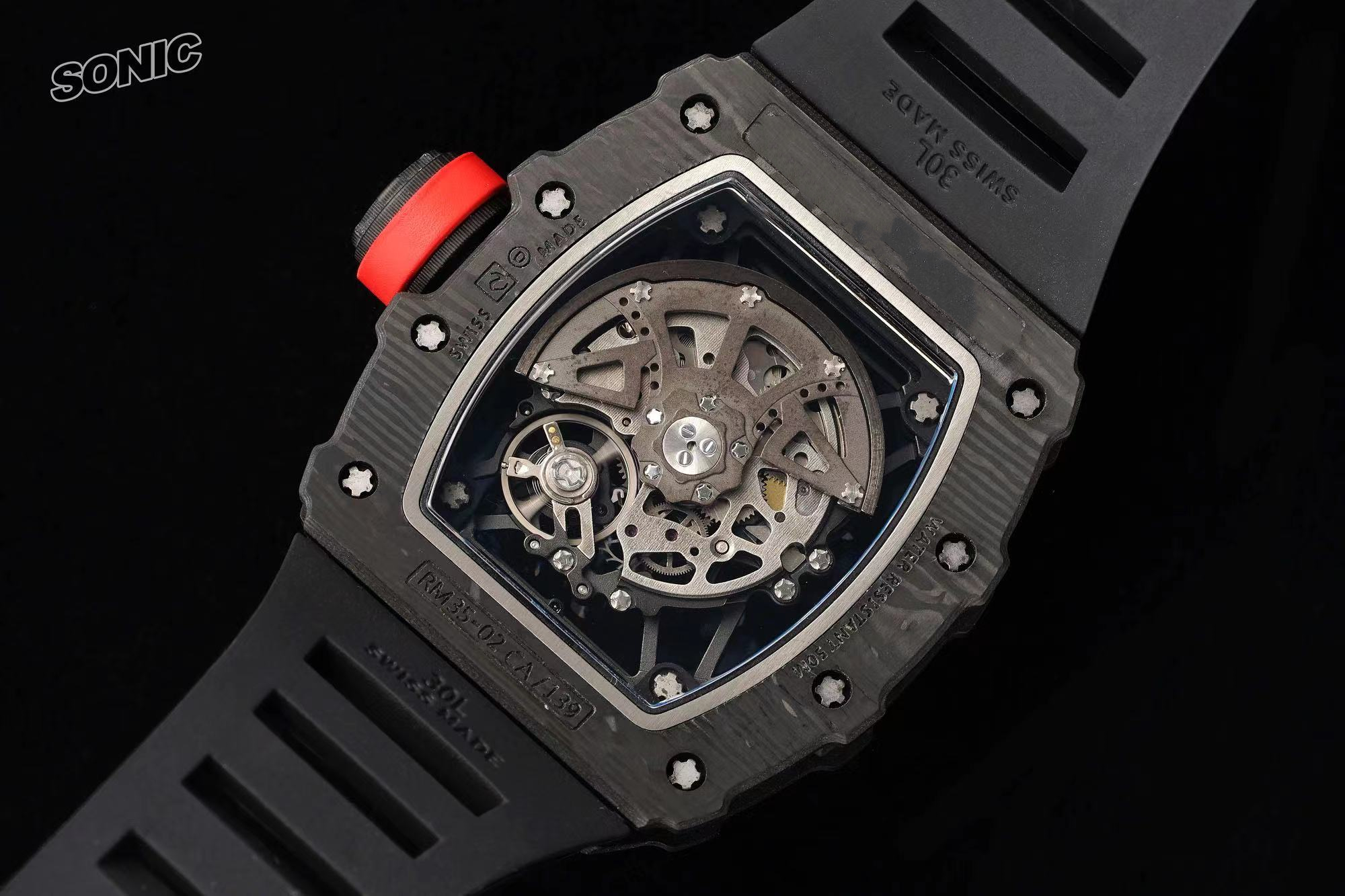 Soinc Watch RMF35-02 Automatisch mechanisch draaibaar Ultiem horloge met echte kinetische energie, origineel positief zelfopwindend geïntegreerd White Gem anti-shock uurwerk