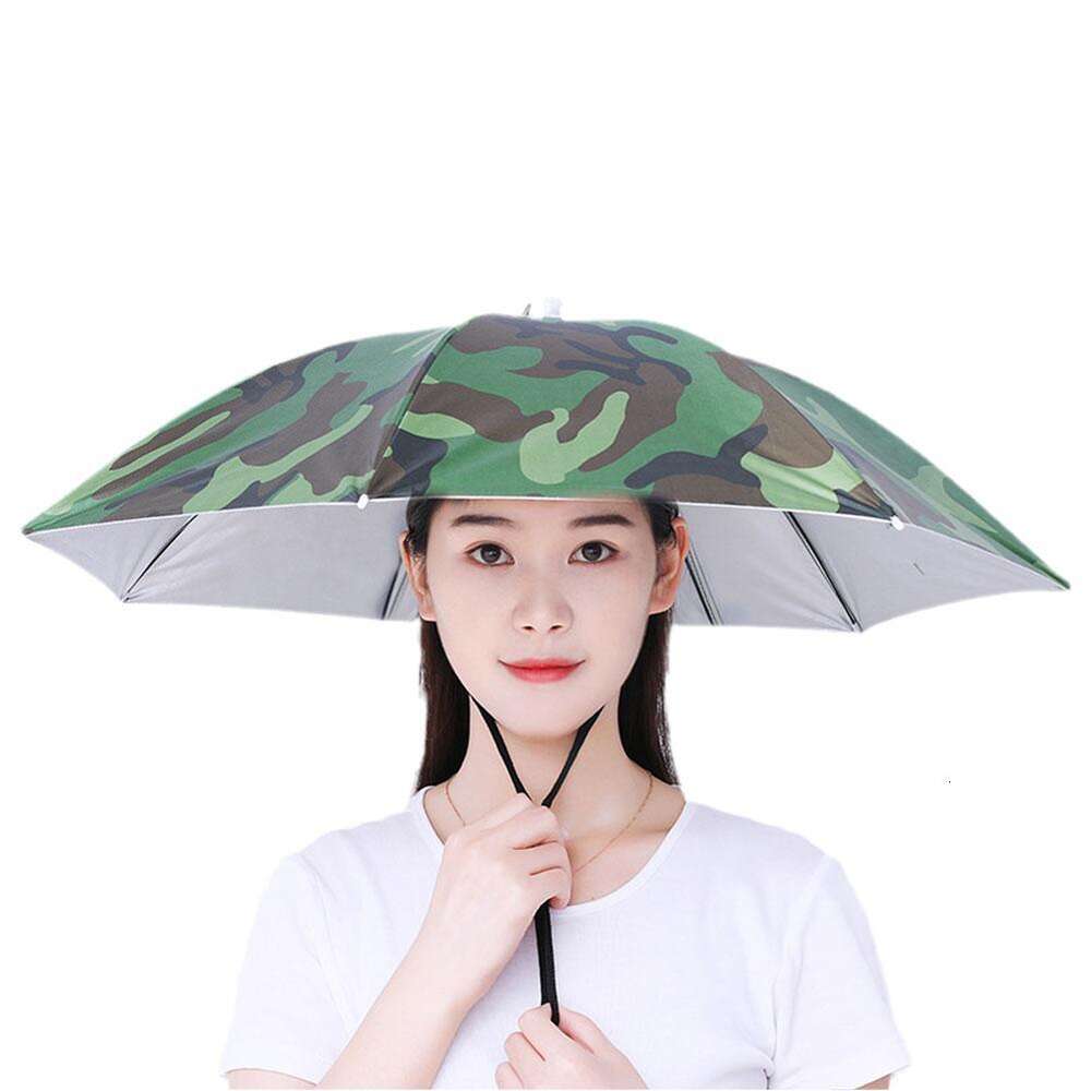 Neue Regenschirm Hut Für Outdoor Angeln Sonnenschutz Neuheit Headwear Kappe Multi Farbe Tragbare Faltbare Einstellbare Fisch H S8q3