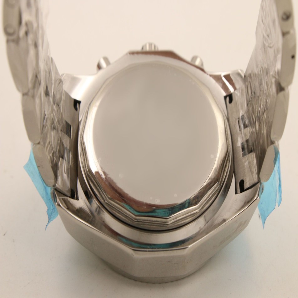 특별 브렐 자동 시계 남자 실버 케이스 검은 다이얼 스테인리스 밴드 슈퍼 오션 기계식 카울 시계 Montre Homme1768
