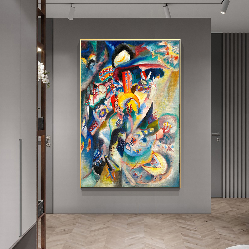 Abstract Graffiti Canvas Painting Hand Painted Wall Art Colorful Abstract Oil Painting On Canvas Blue Wall Art For Living Room Bedroom Home Decor Frameless