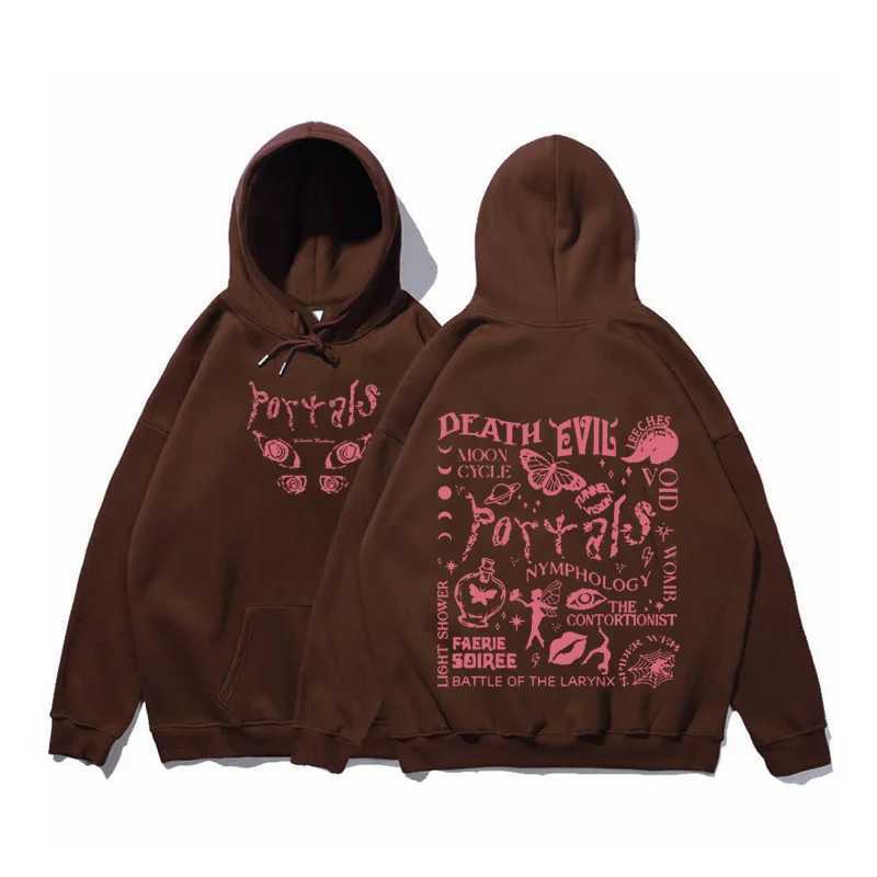 Herrtröjor tröjor melanie martinez tryck 90 -talets retro hoodie mens musikalbum Sweatshirt Mens Best AccessoriesL2403