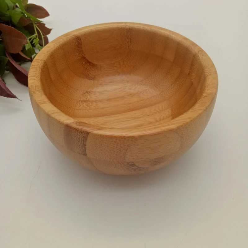 Camp Kitchen Spanish Food Serving Bowl Dessert Bowls Bamboo Rice Bowl Wooden Bowl Wooden Mixing Bowls Bamboo Handmade Wooden Salad Bowl Rice 240329