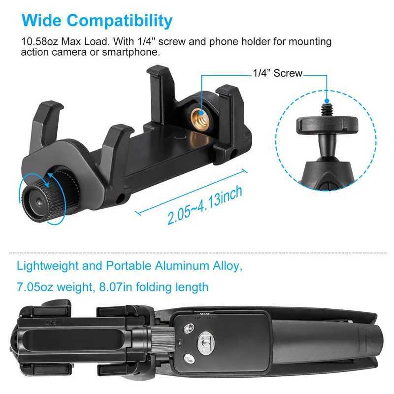 Selfie-Einbeinstative, kabellose Fernbedienung, Selfie-Stick, dehnbarer Stativ-Ständer, Einbeinstativ für iPhone 12 11 8/8 Plus, Huawei Bluetooth-Selfie-Stick 24329