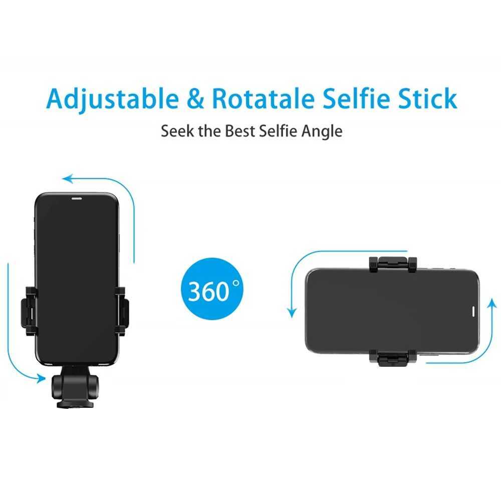 Selfie Monopods Selfie Stick voor telefoon Monopod Selfie Stick Statief voor Iphone Telefoon Smrtphone Stand Pod Pens Mount Clip met externe sluiter 24329