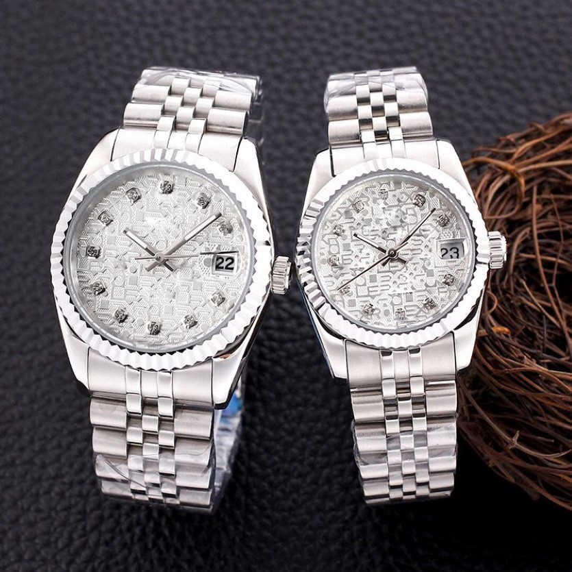 Nowy luksusowy zegarek 36 41 mm Precyzyjne trwały automatyczny ruch odpowiedni dla mężczyzn i damskiego stalowego zegarku Band2460