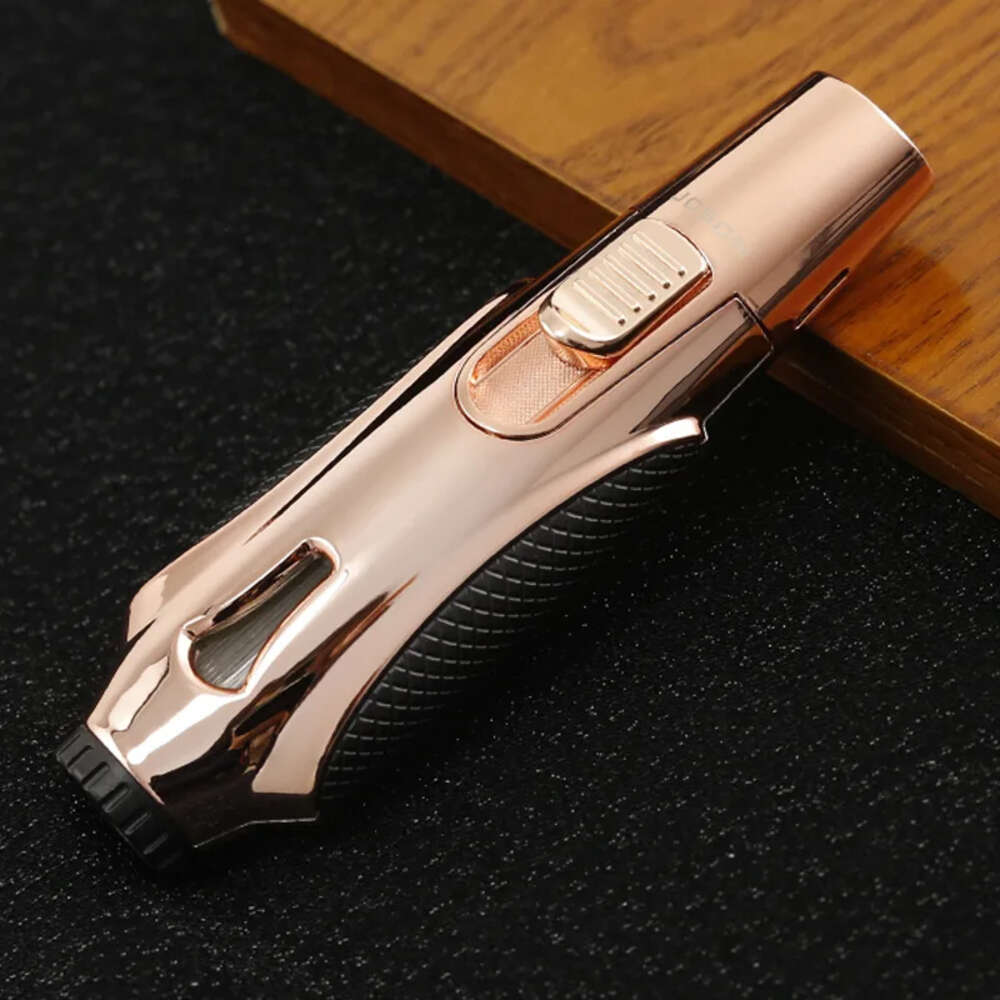 JOBON Windproof Double Direct Fire Metal Turbine Torch Spray Gun Kitchen Outdoor Barbecue Camping Cigar Lighter Tool Men's Gifts