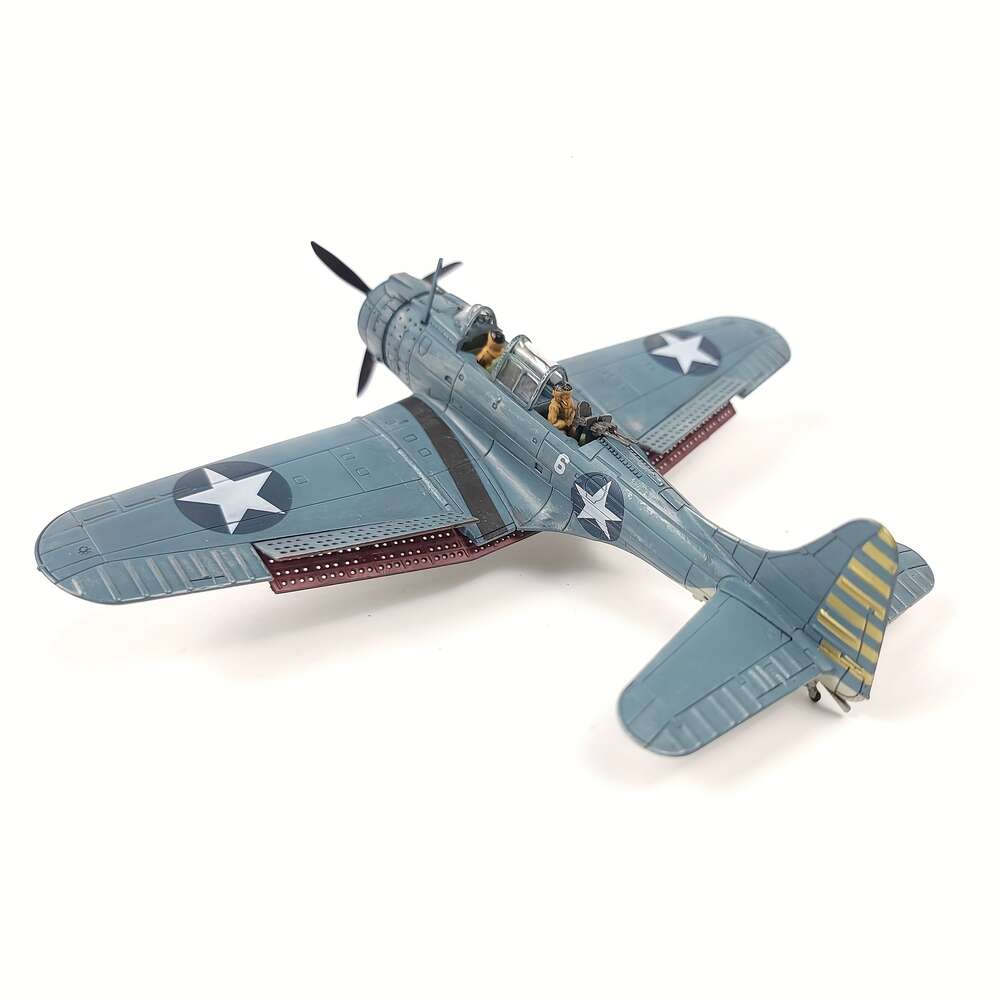 1:72 Douglas SBD Dauntless Metal Airplane Kit Diecast Alloy Fighter Model Vintage Combat Plane Militaire vliegtuigen collectie voor weergave of cadeau