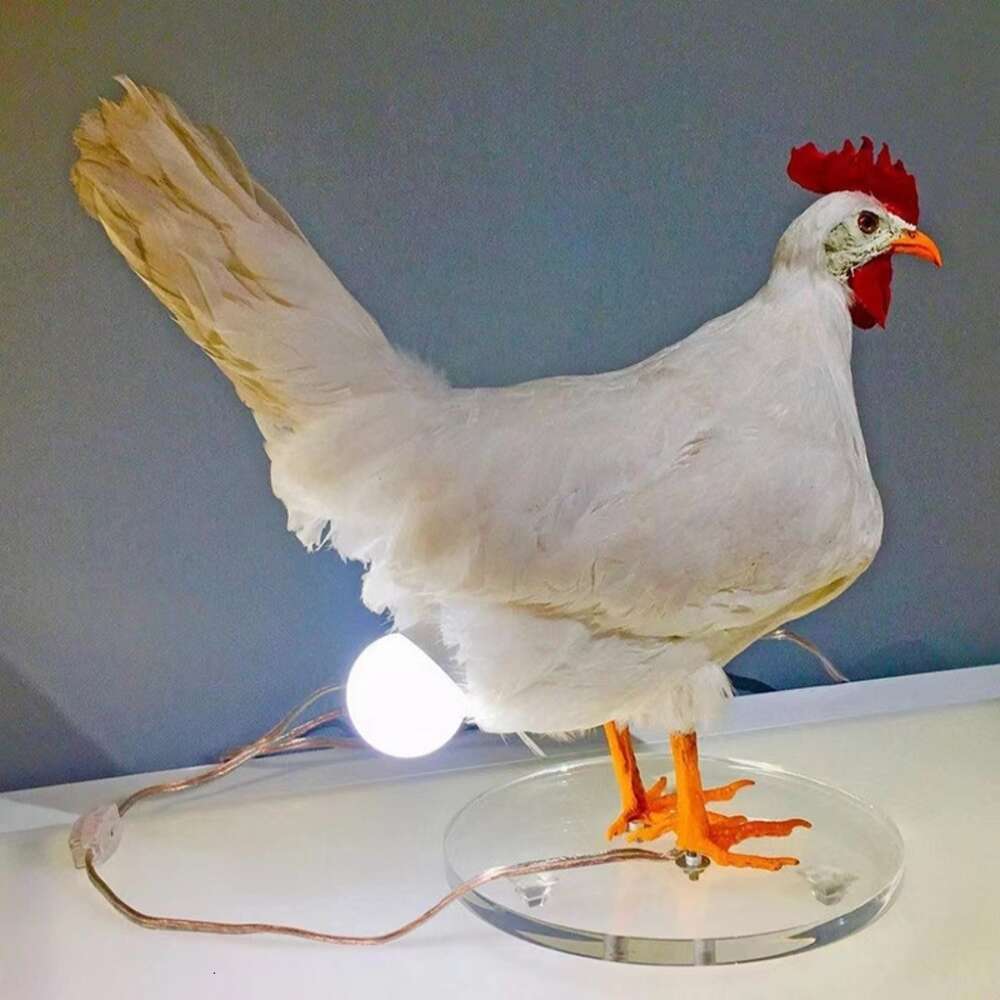 Nouvelles lumières décoratives simulées d'animaux drôles, décoration de maison de pâques, fête de carnaval, lampe de poulet, veilleuse de poussin, ornements