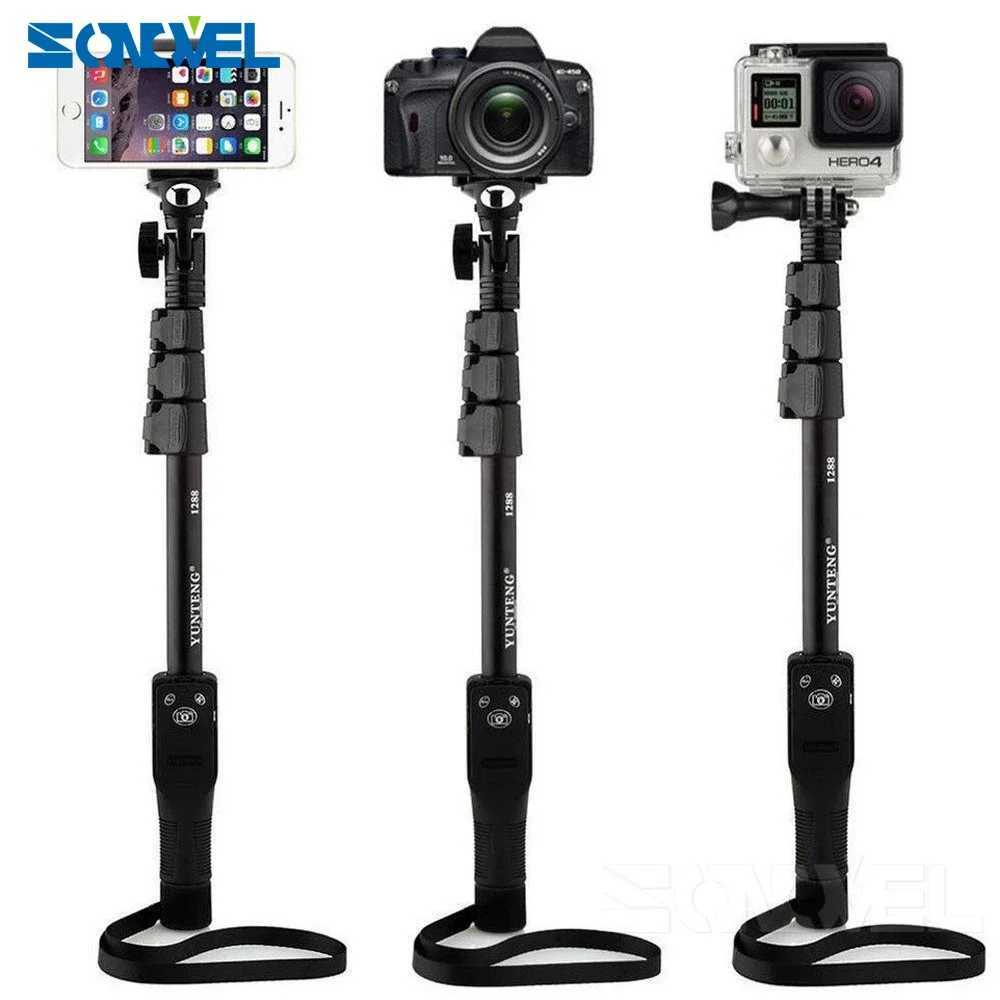 Selfie Monopods Yunteng 188 statief monopod+ 228 Mini Statief+Bluetooth afstandsbediening voor camera en telefoon monopod voor Smartphone iPhone Samsung 24329