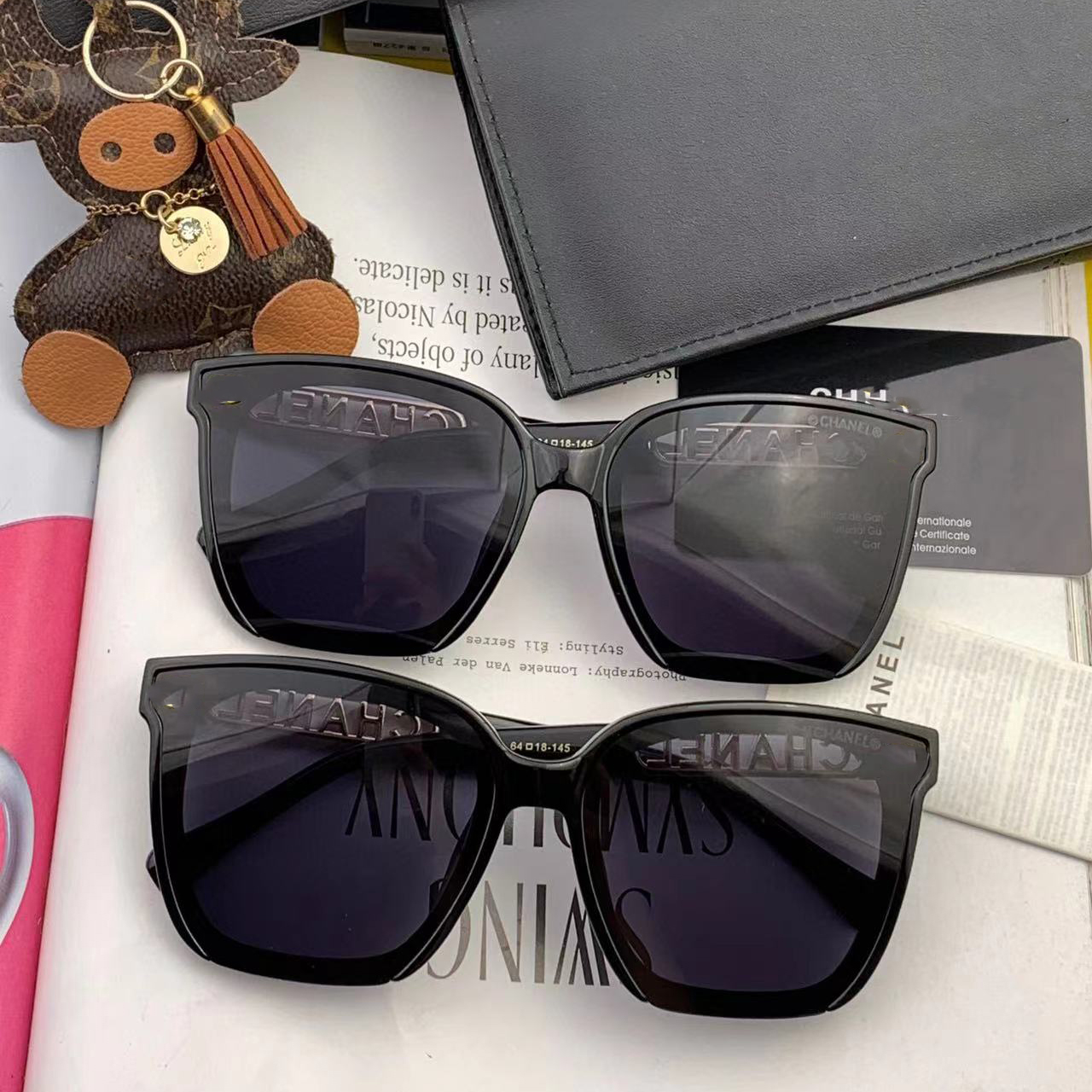 Designerskie okulary przeciwsłoneczne luksusowe chan-nelll okulary kwadratowe okulary okulary mężczyźni kobiety gogle na zewnątrz okulary okulary plażowe okulary przeciwsłoneczne czarne puste logo