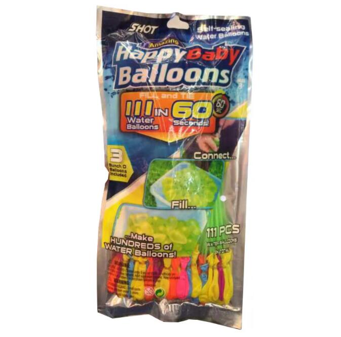 Factory wholesale 2023 summer speed water polo 1 bag / 111 bomb magic water balloon summer children's garden outdoor water toys children's favorite summer toys