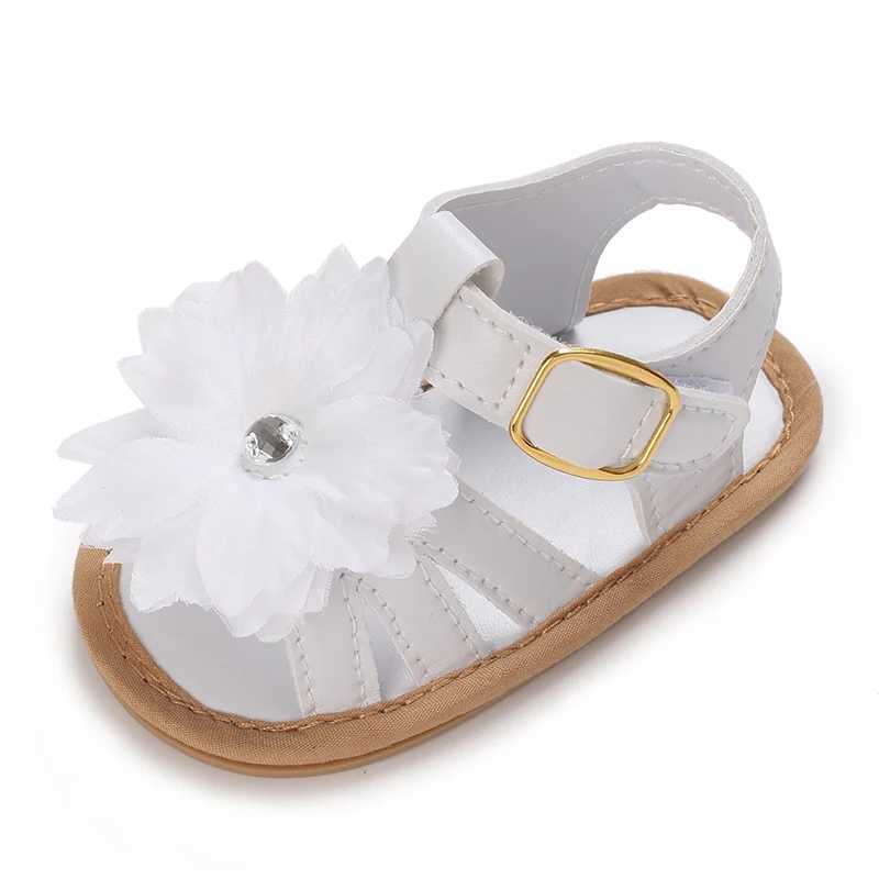 Sandalen für Kleinkinder, Babyschuhe, Mädchenschuhe, neue Sommer-Mädchen-Sandalen, PU-Leder, Schleife, Gummisohle, rutschfest, für Neugeborene, erste Wanderer, Krippenschuhe 240329