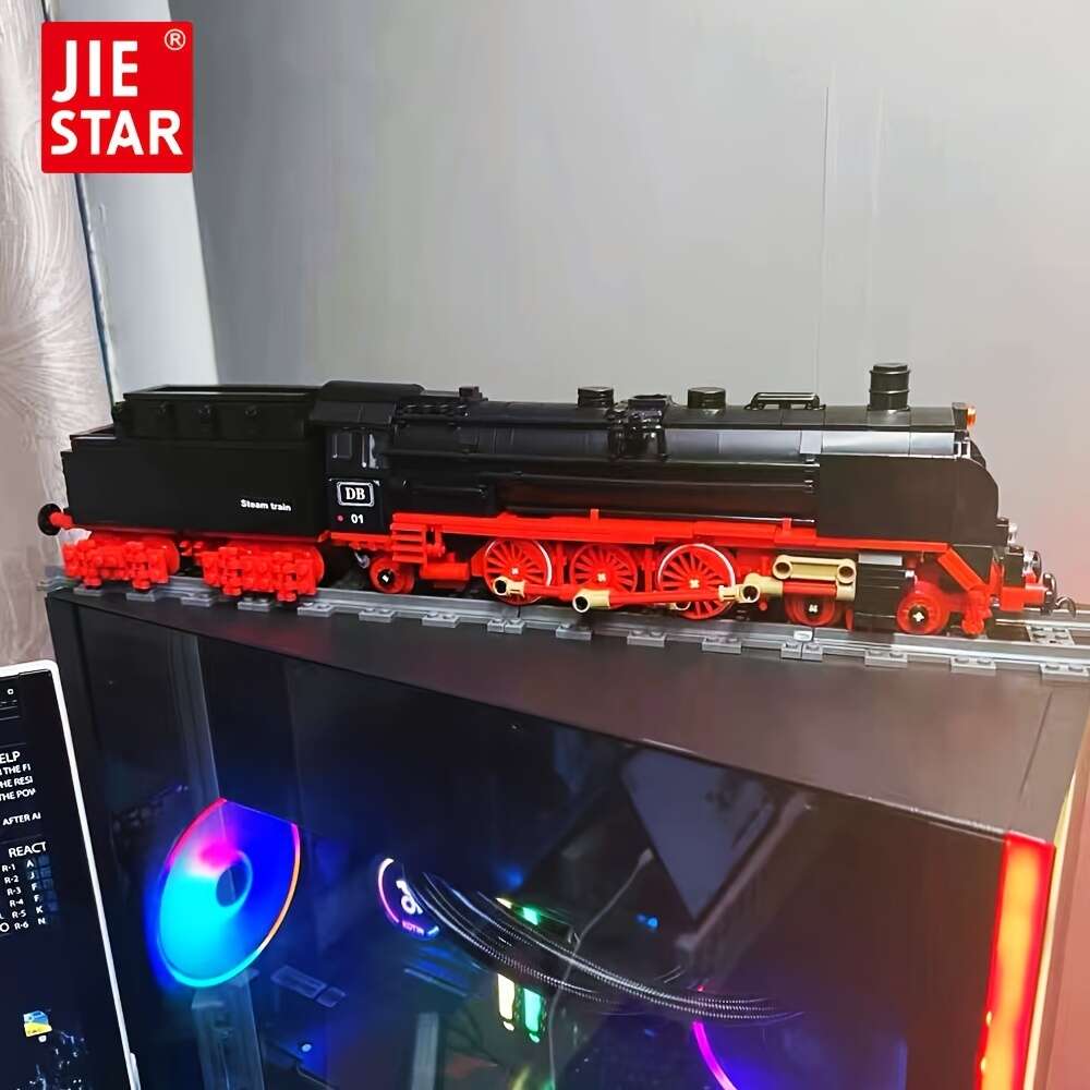 59004 idées Train à vapeur chemin de fer Express briques modulaires modèle technique blocs de construction jouets cadeaux