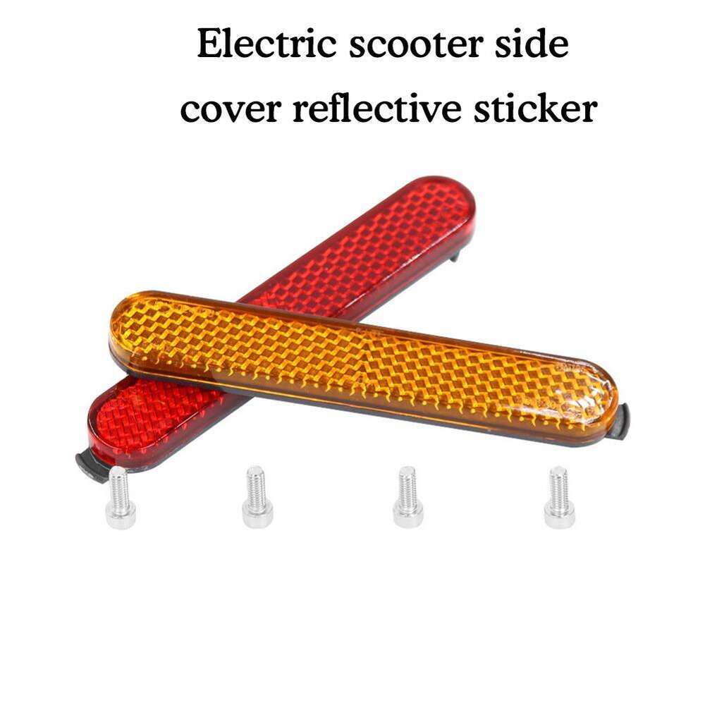 Novo 1 conjunto para xiaomi m365 pro2 scooter refletor de segurança lateral capa decorativa tira reflexiva estilo parafuso