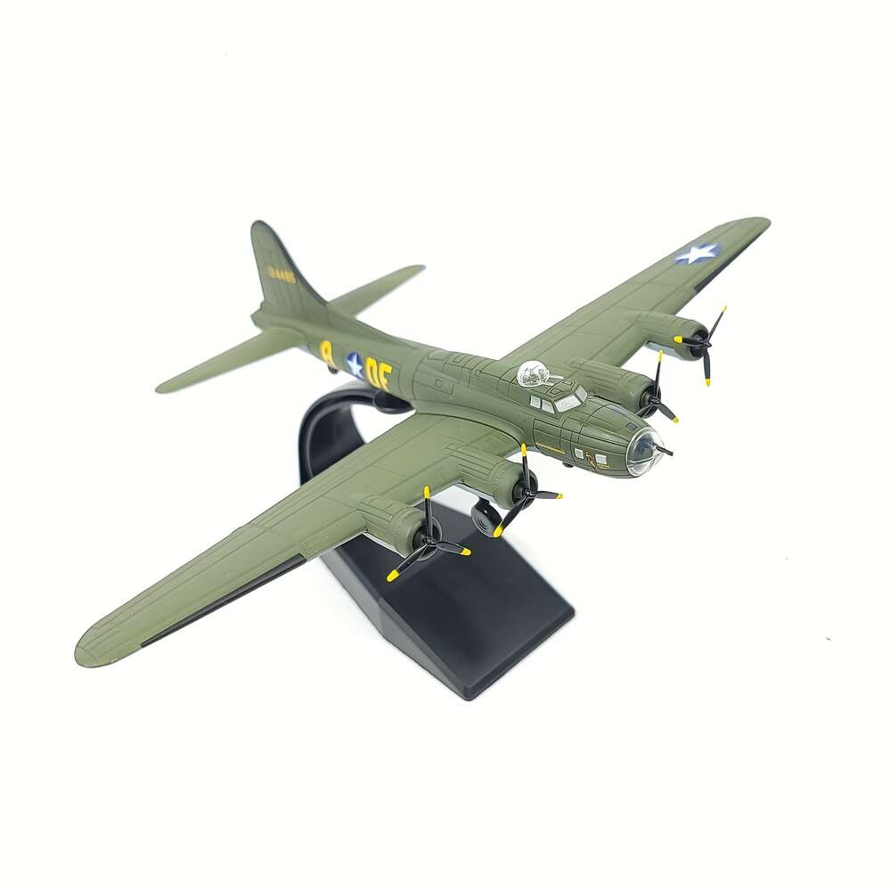 1:144 B-17F Flying Fortress Bomber Memphis Belle Metall-Militärdruckguss-Flugzeugmodell zur Sammlung