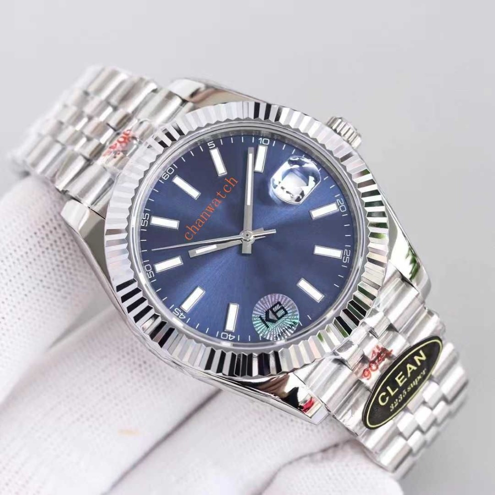 Top Luksusowy zegarek męski 41 mm Automatyczna mechaniczna Czysta Fabryka 3235 Pełna stal nierdzewna 904L SWIMME SPAPHIRE SAPHIRE LU2446