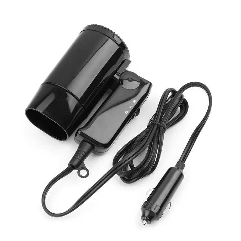 Dryers Portable 12V Car-styling Hair Dryer Hot Cold Folding Blower Window Defroster 27RB 240329