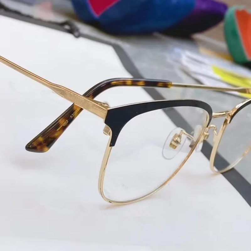 ユニセックス用の新しい高品質のKO413メガネフレームフレームは、処方眼鏡のための軽量眼球板+メタルセミリムゴーグルゴーグル53-18-145フルセットオーギルケース