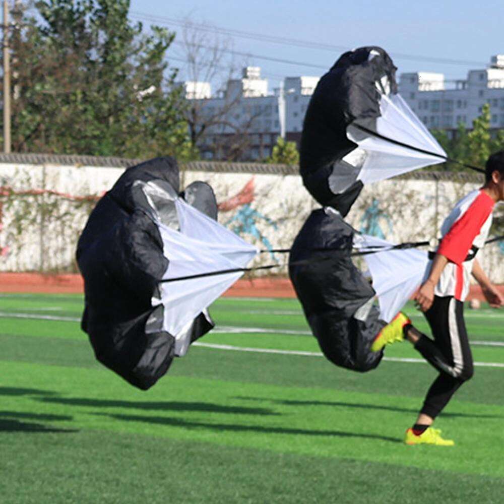 Ny 1 dator fallskärm för fotbollsresistensstyrka Training Running Explosive Speed ​​Paraply Sport Parts