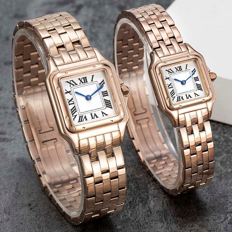 Relógio de grife relógios meninos e meninas tamanho duplo casal relógios quartzo eletrônico aço inoxidável vidro safira relógio masculino