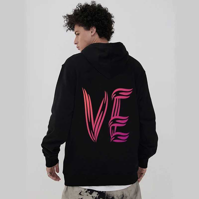 Sweats à capuche pour femmes Sweatshirts Lover Sudaderas Print Love Heart Couple Sweatshirt Femmes Hommes Vêtements à capuche Couples Matching Clothing Set 24328