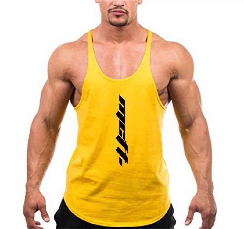 T-shirts pour hommes Vêtements de sport pour hommes Débardeurs pour bodybuilders Entraînement Fitness T-shirt sans manches Coton Muscle Vest Running Casual Sports T-shirts 240319