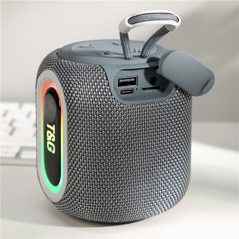 TG664 PORTABLE BLUETOOTH THEAPER Outdoor Subwoofer Gift Small Subwoofers LED Light Card Bluetooth Subwoofers BT5.3 Boombox