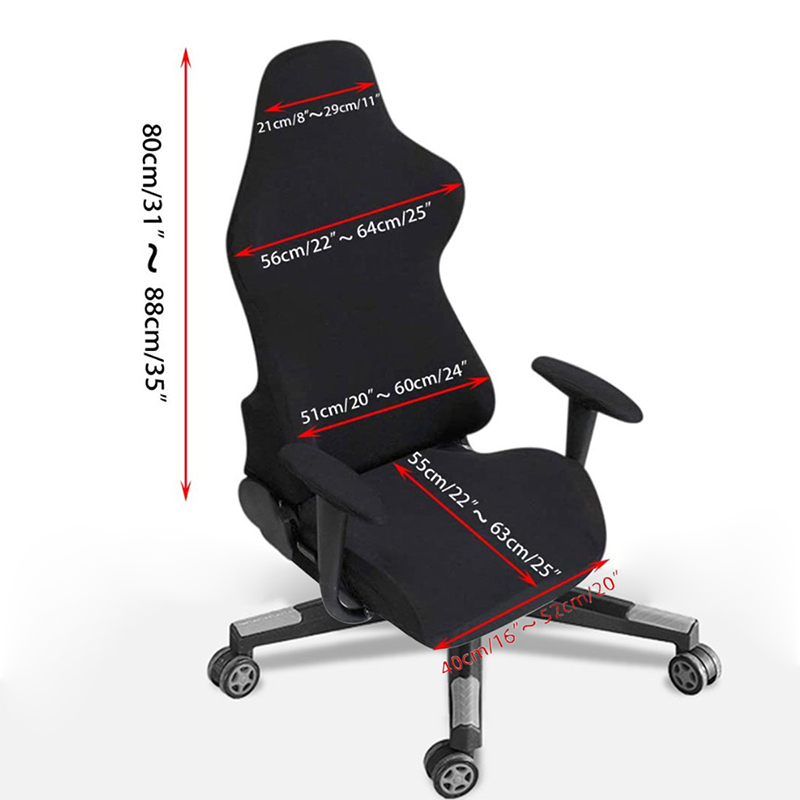 Solid Color Esports Chair Cover Office Chair Cover Universal Anti-dust Armchair Computer Gaming Chair Cover