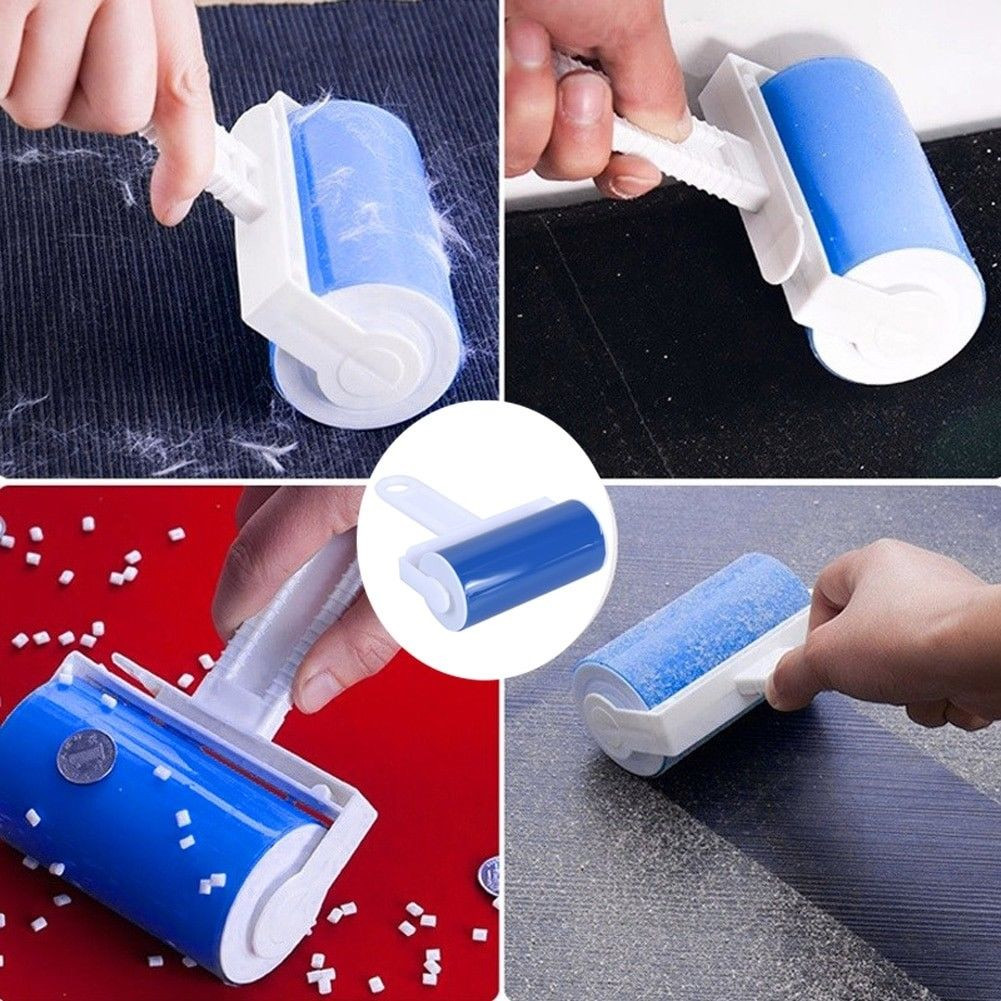 Reusable Brush Household Cleaner Wiper Tools Washable Roller Cleaner Lint Remover Sticky Picker Pet Hair Clothes Fluff Remover