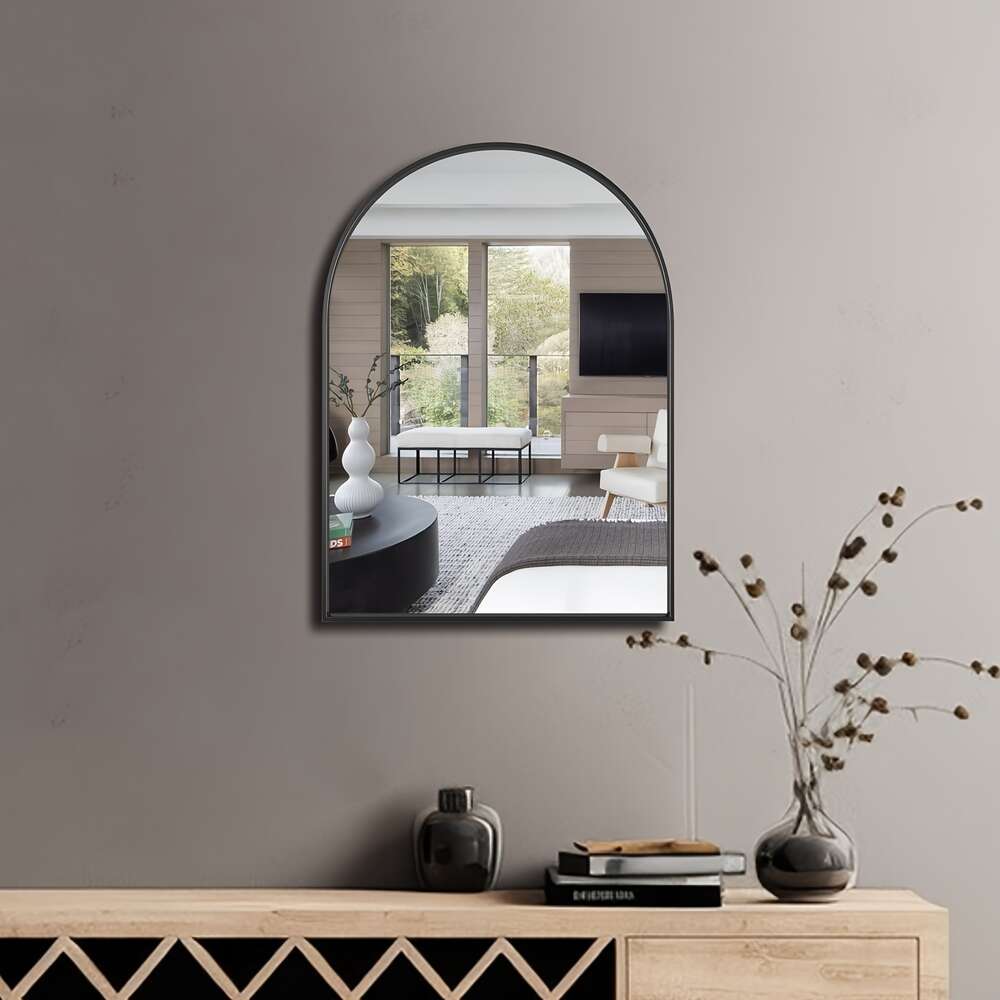 Arch Bathroom Wall, Golden/black Wall Mounted Makeup Mirror for Living Room, Bedroom, Bathroom, Entryway & Hallway, Home Decorations