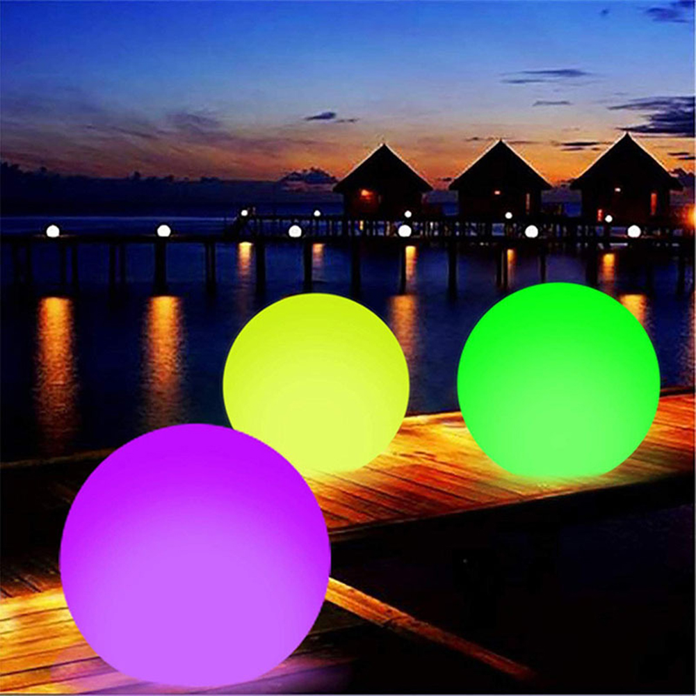 Kolorowa plaża nadmuchiwana piłka LED Zabawne basen grę plażową zabawkę woda nadmuchiwane balony do dryblowania gry nurkowe