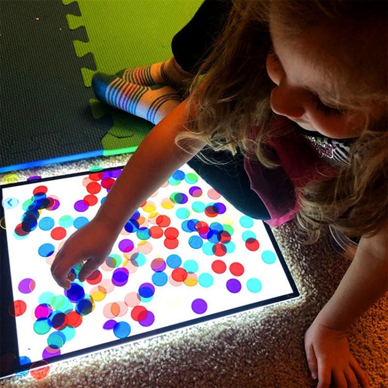 Montessori Light Table Sensory Toys Scrittura Abilità Numero Apprendimento giocattoli di matematica giocattoli educativi bambini 3 anni D1464H