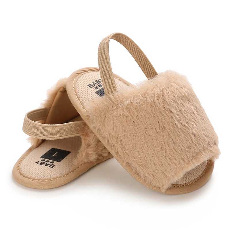 Sandalen Zomer Zachte haarstijl Klassieke pantoffel voor babymeisjes Ademende babybontschoenen Eenvoudige elastische sandalen Prinses baby 240329