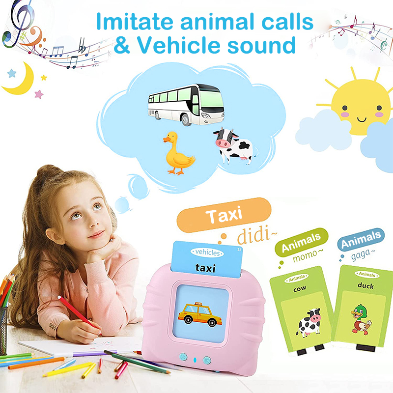 Talking Flash Cards for Toddlers 224 Sight Words Flash Cards Kids English Language Libro elettronico Kids Educational Learning Toy