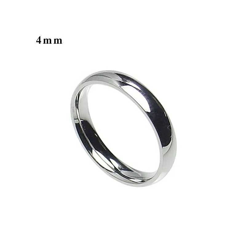 Anillos de boda por dentro y por fuera, anillo liso curvo, joyería de moda, anillo de acero inoxidable para hombre, anillos de pareja para hombres y mujeres, 4mm6mm8mm12mm de ancho 24329
