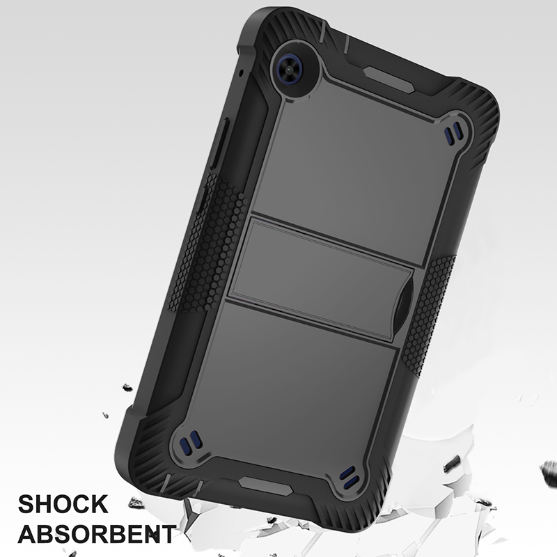 Heavy Duty Shockproof Silicone Case for HW Matepad T8 8 Inch,Protective Cover Protector+Rotating Kickstand