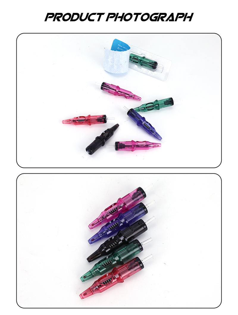 5 couleurs Ballpoint Tattoo Cartouchez à cartouches pour les débutants Drawing Practice Tattoo Readers