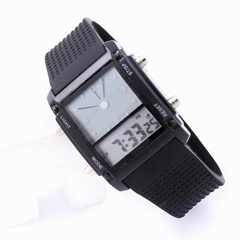 Armbanduhren Elektronische Armbanduhr Männer Wasserdichte Digitalanzeige Mode Paar LED Leuchtende Digitaluhr Student 24329