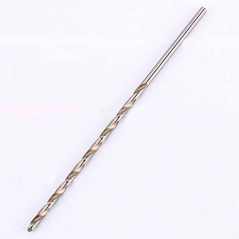 2-5 mm de diamètre 250 mm de long hss torsion twist foret set trow hole scie de scie à perceuse de coupe pour bois en aluminium pastique