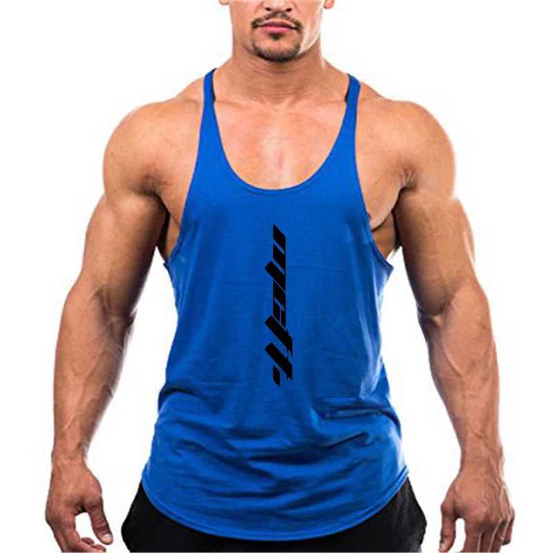 T-shirts pour hommes Vêtements de sport pour hommes Débardeurs pour bodybuilders Entraînement Fitness T-shirt sans manches Coton Muscle Vest Running Casual Sports T-shirts 240319