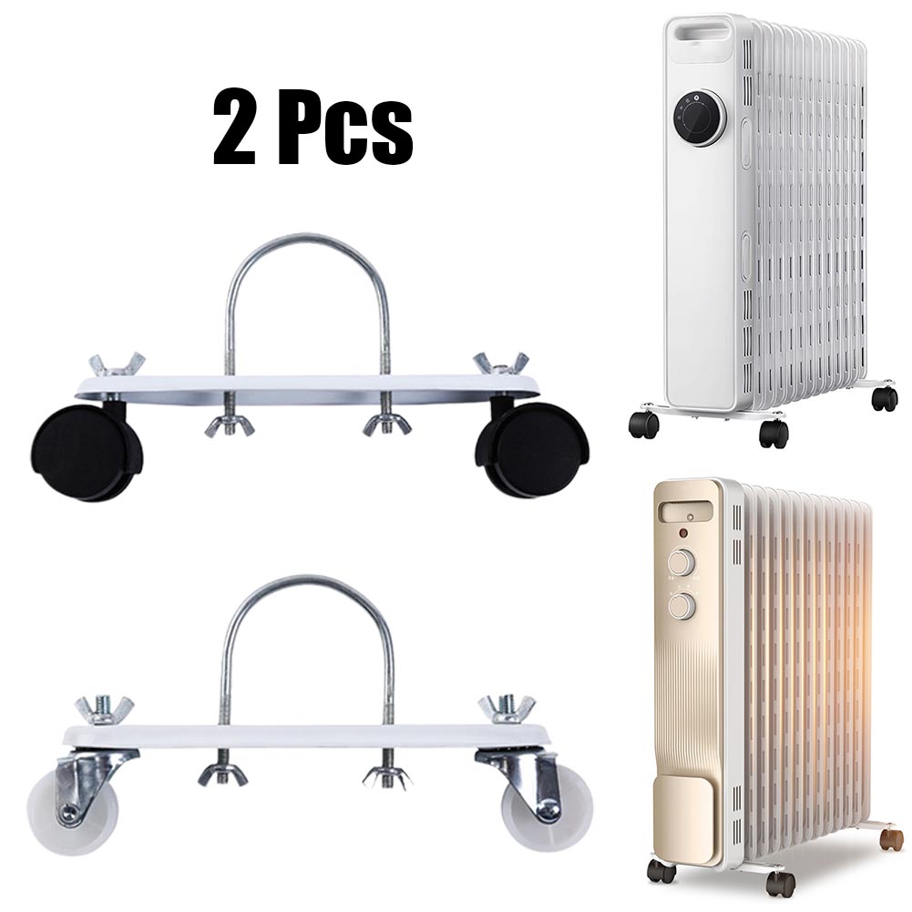 2 stks radiatorpoelie Casters staan hydro -elektrische radiator elektrische kachel speciale mobiele poelie beugel geroteerd rond stand