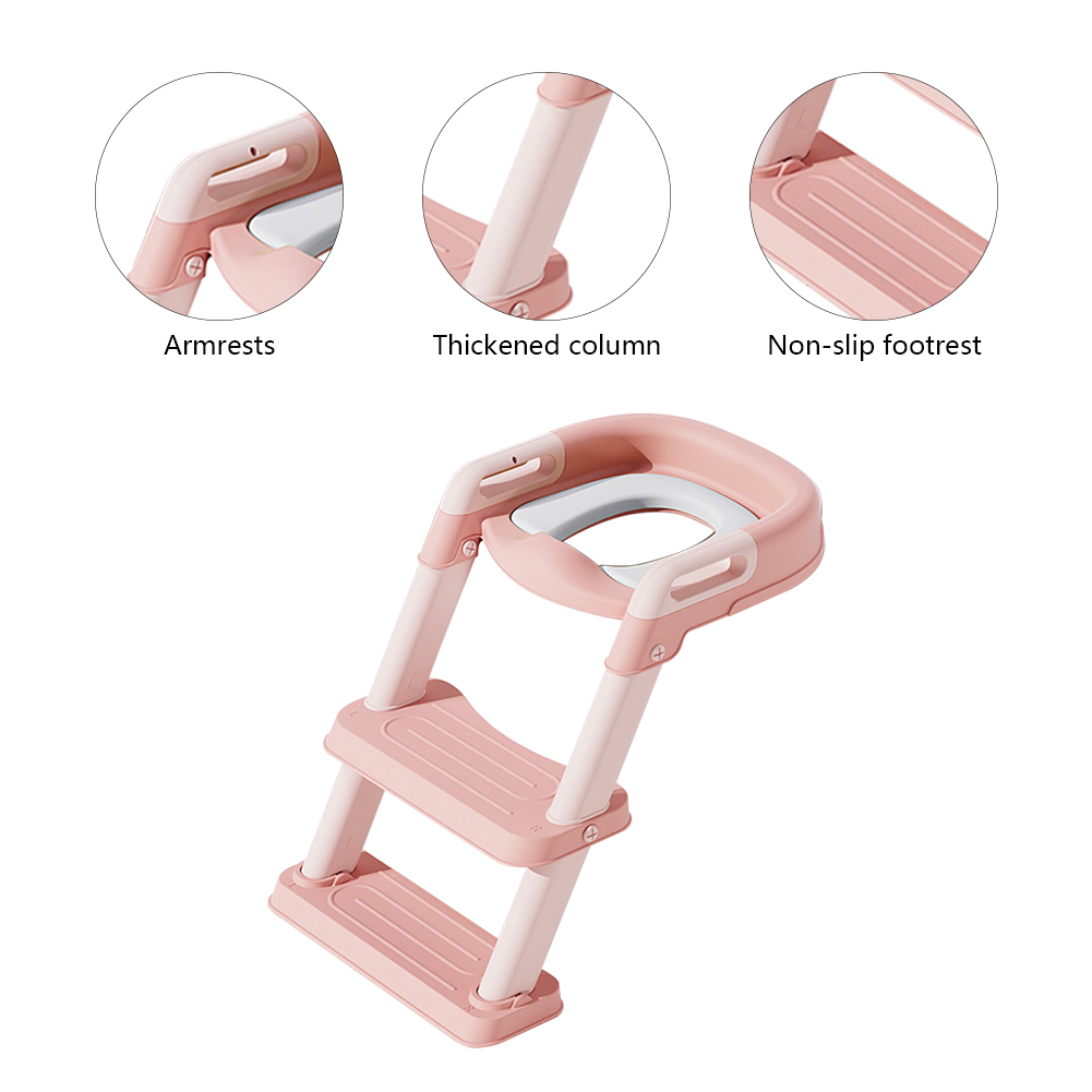 Altura do vaso sanitário infantil, vaso sanitário ajustável, cravo dobrável rack não escorregamento banquinho de etapa filho do vaso sanitário anel de banheiro bebê potty vaso sanitário