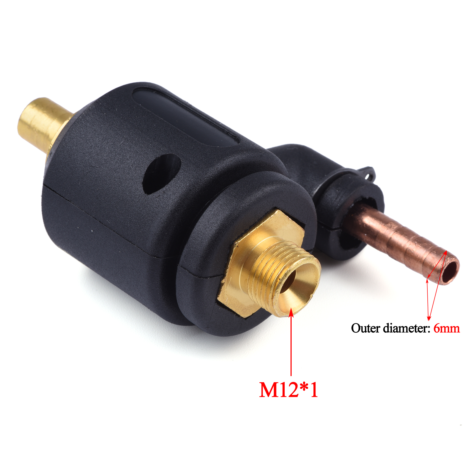 Câble d'alimentation de soudage TIG Convert M12 * 1,0 M16 * 1.5 Transfert d'adaptateur à gaz Intégrer 10-25 / 35-50 Euro Connecteur pour Tig Torch