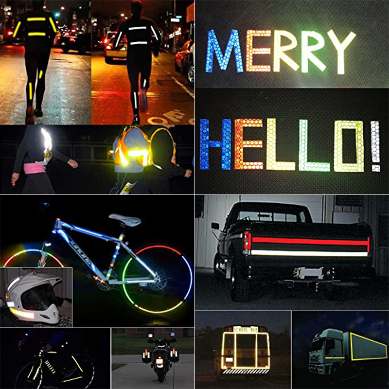 8meter Reflective Tape Fluorescent MTB Stickers Adhesive Waterproof Tape Bike Stickers Bicycle Accessories Glow in the dark 1cm