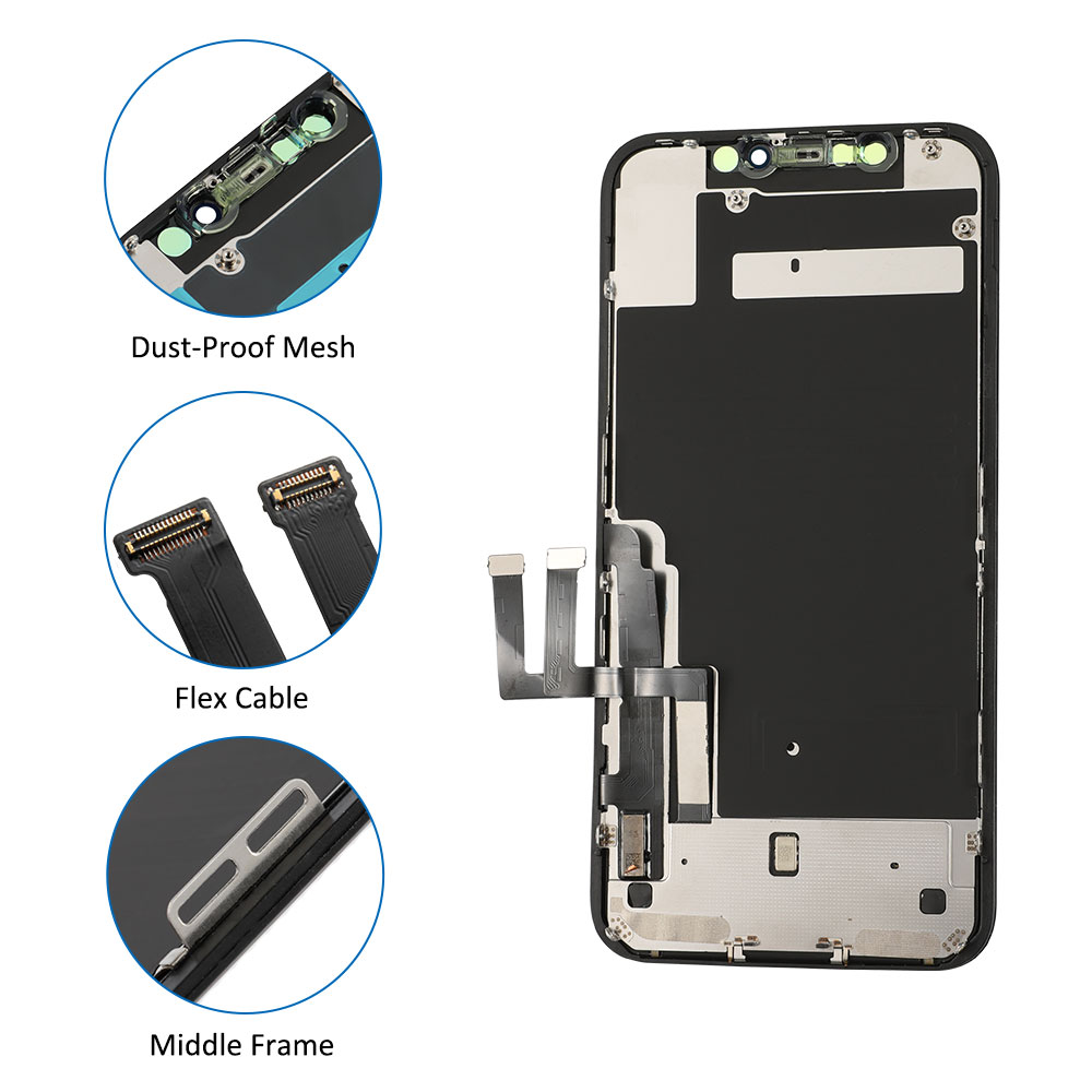 5 datorer Zy Incell för iPhone X XR XS 11 Pro 12 Mini 13 14 Display Touch Digitizer Assembly för iPhone 12 LCD -skärmbyte