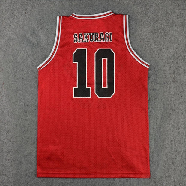 Miyagi Anime Shohoku School Basketball Team Tops camisa camisa 1-15 Cosplay fantasia Sakuragi Hanamichi Jersey Sports Wear Uniform