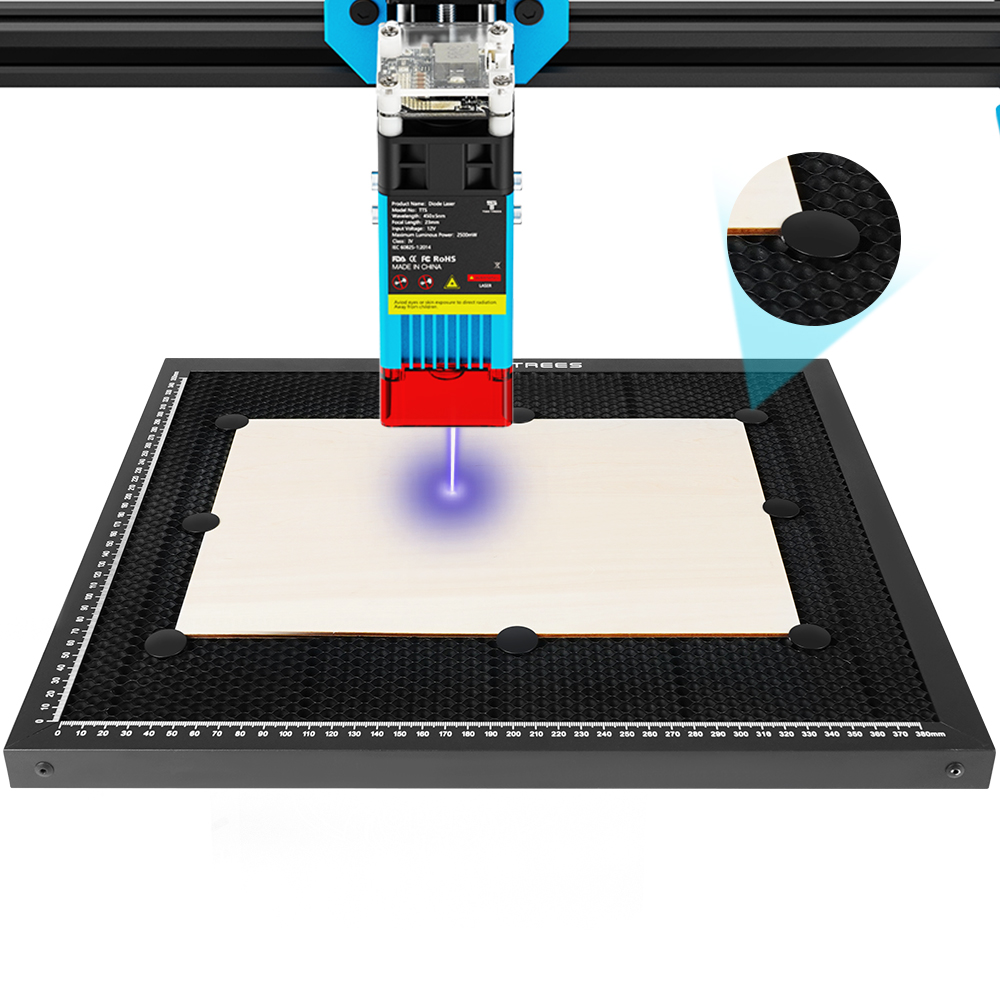 Graveur laser en nid d'abeille de travail à fixation de fixation 7,5 / 9 mm Gravure fixe pour TTS TS2 CO2 Machine de coupe / graveur laser